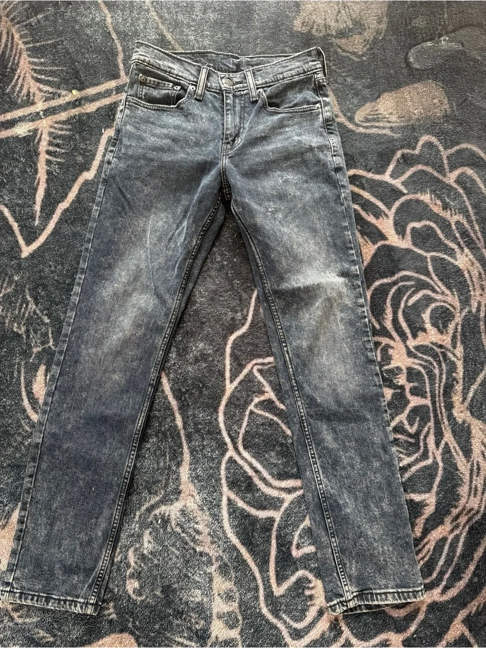Levi's Slim Black Washed Jeans W28 L30
